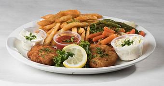 Product: Maryland Style Crab Cakes - Rustic Inn Crabhouse in Fort Lauderdale, FL Seafood Restaurants