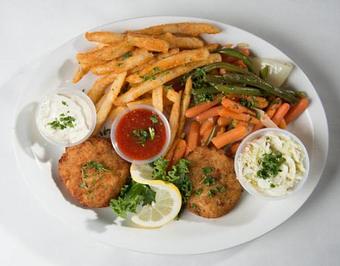 Product: Maryland Style Crab Cakes - Rustic Inn Crabhouse in Fort Lauderdale, FL Seafood Restaurants