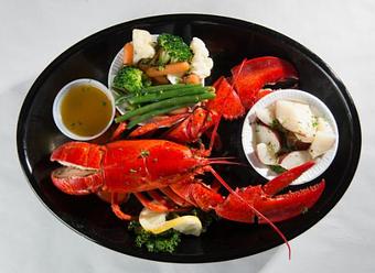 Product: Whole Steamed Lobster - Rustic Inn Crabhouse in Fort Lauderdale, FL Seafood Restaurants