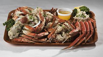 Product: Crab Sampler - Rustic Inn Crabhouse in Fort Lauderdale, FL Seafood Restaurants