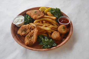Product: Monday | Fried Seafood Combo - Rustic Inn Crabhouse in Fort Lauderdale, FL Seafood Restaurants