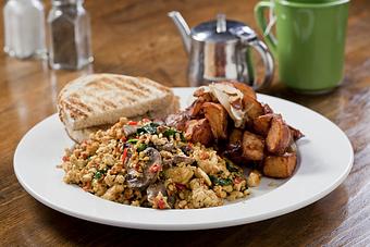 Product: Tofu Scramble - Sabrina's Cafe in Powelton Village - Philadelphia, PA American Restaurants Product: Tofu Scramble - Sabrina's Cafe in Powelton Village - Philadelphia, PA American Restaurants