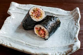 Product: wagyu beef, sea urchin, smoked takuan pickles, wasabi - Sakamai in Lower East Side - New York, NY Japanese Restaurants