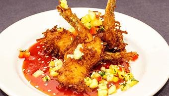 Product: Coconut Prawns - Salty's on Alki in Alki Beach, West Seattle - Seattle, WA American Restaurants