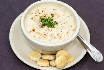 Product: Our Famous Seafood Chowder - Salty's on Alki in Alki Beach, West Seattle - Seattle, WA American Restaurants