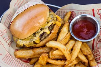 Product: Kid's Burger - Salty's on Alki in Alki Beach, West Seattle - Seattle, WA American Restaurants