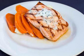 Product: Kid's Grilled Salmon - Salty's on Alki in Alki Beach, West Seattle - Seattle, WA American Restaurants