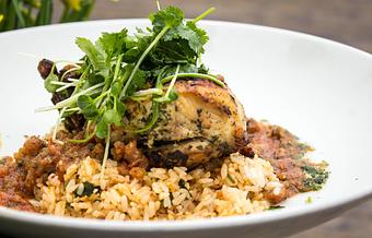 Product: Pop’s Smoky Roasted Chicken - Salty's on Alki in Alki Beach, West Seattle - Seattle, WA American Restaurants
