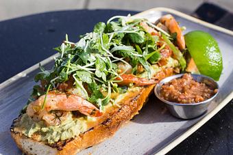 Product: Garlic Chili Prawns - Salty's on Alki in Alki Beach, West Seattle - Seattle, WA American Restaurants