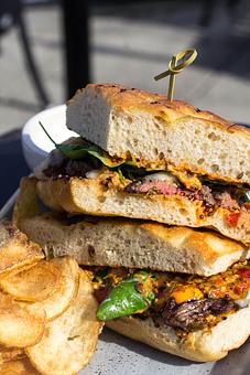 Product: Kalbi Marinated Beef Sando - Salty's on Alki in Alki Beach, West Seattle - Seattle, WA American Restaurants