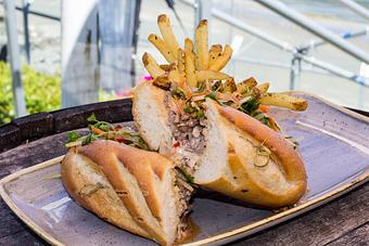 Product: Kalbi Marinated Beef Sando - Salty's on Alki in Alki Beach, West Seattle - Seattle, WA American Restaurants