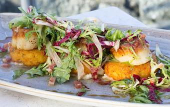 Product: Pan Seared Scallops - Salty's on Alki in Alki Beach, West Seattle - Seattle, WA American Restaurants