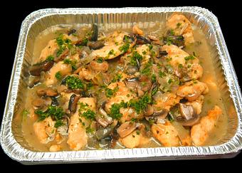 Product: Chicken Marsala! One of many of our catering to go items! Also available frozen ! - Sam's Italian Market and Bakery in Willow Grove, PA Italian Restaurants