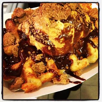 Product: liege waffle sundae - Saus in Near Faneuil Hall - Boston, MA American Restaurants