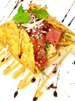 Product: Soy-marinated Yellowfin Tuna, Cabbage Slaw & Yummier Sauce - Savour in Tallahassee, FL American Restaurants