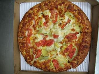 Product: Artichoke Delight - Shaver Lake Pizza in Village - Shaver Lake, CA American Restaurants