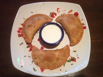 Product: Classic Mexican pastries stuffed with slow roasted Short Ribs tossed in our Jack Daniels BBQ sauce with Pepper/Jack cheese, deep-fried and served with Ranch dressing. - Shorty's Mexican Roadhouse in Nashua, NH Mexican Restaurants