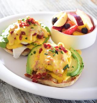 Product: Avocado & Tomato Benedict - Skillets - Bonita Springs - Sunshine Plaza in Bonita Springs, FL American Restaurants