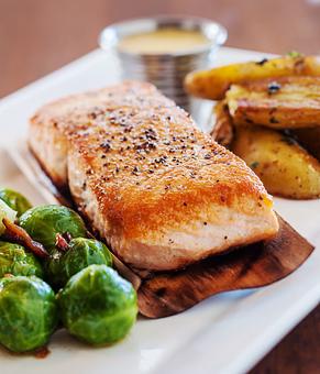 Product: Cedar Roasted Salmon - Slainte Irish Pub in Boynton Beach - Boynton Beach, FL Restaurants/Food & Dining