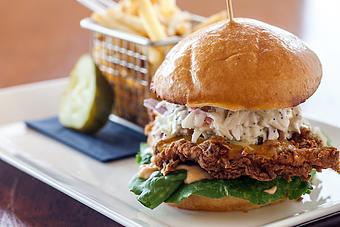Product: Pub Fried Chicken Sandwich - Slainte Irish Pub in Boynton Beach - Boynton Beach, FL Restaurants/Food & Dining