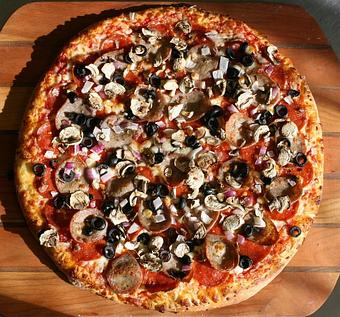 Product: soda creek - Soda Creek Pizza in Mid Valley Center near Staples and Walgreens, across the highway from Ski Haus. - Steamboat Springs, CO Pizza Restaurant