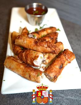 Product: Rollitos de Puerco (Pork Spring Rolls) - Spain Restaurant & Toma Bar in Tampa, FL Spanish Restaurants