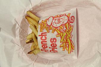 Product: Regular  sized fresh cut fries - Squabs Gyros in Melrose Park, IL American Restaurants