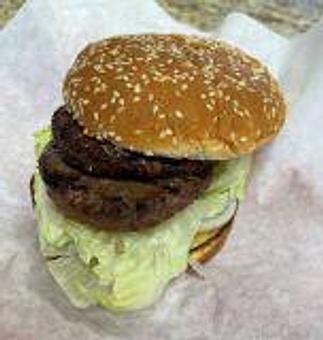Product: 1/2 lb. Double Hamburger - Squabs Gyros in Melrose Park, IL American Restaurants