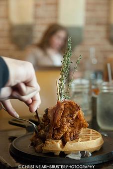 Product: Chicken & Waffles - Station 22 Cafe in Historic Downtown Provo - Provo, UT American Restaurants