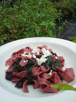Product: Homemade Beet Pasta - Stellina in Watertown, MA Italian Restaurants