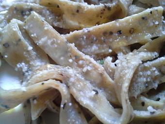 Product: Pasta made fresh daily, tossed with eggs, pecorino Romano and applewood-smoked bacon. - Stellina in Watertown, MA Italian Restaurants