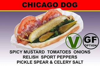 Product: Chicago Dog - Steve's Snappin Dogs in Denver, CO American Restaurants