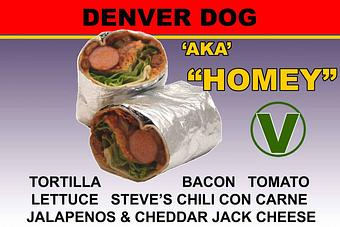Product: Denver Dog aka. "The Homey" - Steve's Snappin Dogs in Denver, CO American Restaurants