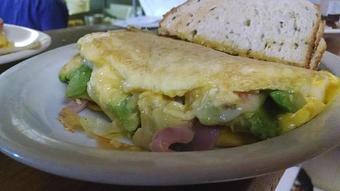 Product: Avocado Ham and Cheese Omelette - Stockers On the Park in Thompson, OH American Restaurants