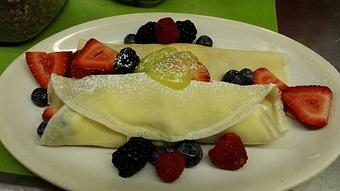 Product: Lime Curd with Berries Crepe - Stockers On the Park in Thompson, OH American Restaurants