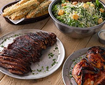 Product: Portion shown serves 6 - Stonefire Grill in Fountain Valley, CA Barbecue Restaurants