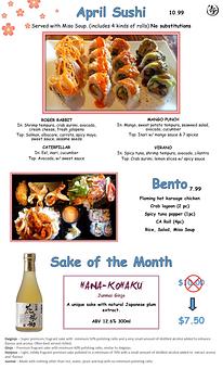 Product - Sushi Deli 1 in San Diego, CA Japanese Restaurants