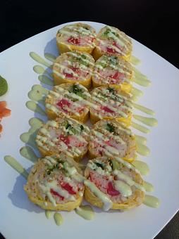 Product: One of our Daily Chef's Special Rolls - Sushi Go in Downtown in Historic Brick Market Shopping District - Newport, RI Japanese Restaurants