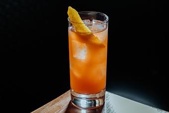 Product: hyogo dry gin, aperol, lemon, RTC litchi noir syrup - Sushi San - Reservations in River North - Chicago, IL Japanese Restaurants