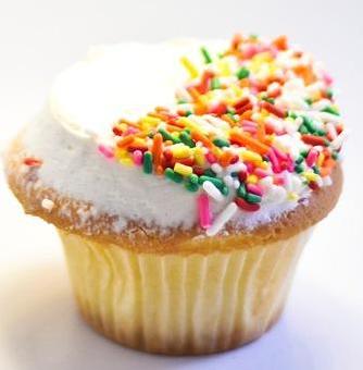 Product: vanilla Cupcake  - Swiss Haus Bakery in Rittenhouse square - Philadelphia, PA Bakeries