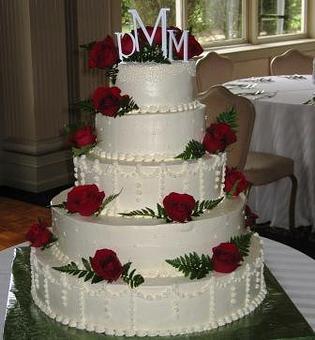 Product: wedding cake 5 tiers - Swiss Haus Bakery in Rittenhouse square - Philadelphia, PA Bakeries