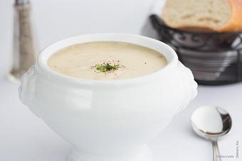 Product: Bowl of New England Clam Chowder. - Swiss Louis in San Francisco, CA Restaurants/Food & Dining