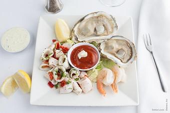 Product: Deep fried calamari, prawns and rock cod. - Swiss Louis in San Francisco, CA Restaurants/Food & Dining