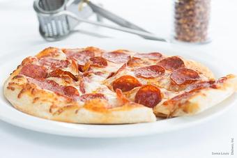Product: Pepperoni and mozzarella cheese. - Swiss Louis in San Francisco, CA Restaurants/Food & Dining