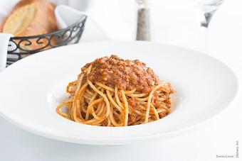 Product: In an Italian meat sauce. - Swiss Louis in San Francisco, CA Restaurants/Food & Dining