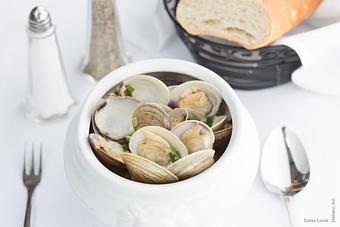 Product: Clams or mussels steamed in clam juice, garlic & butter. *both clams and mussels optional - Swiss Louis in San Francisco, CA Restaurants/Food & Dining