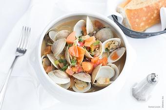 Product: Clams or mussels steamed in clam juice, garlic & butter. *both clams and mussels optional - Swiss Louis in San Francisco, CA Restaurants/Food & Dining