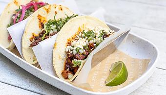 Product: Chile, Chocolate, Sesame, Lime, Queso Fresco - Tallboy Taco in River North - Chicago, IL Mexican Restaurants