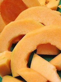 Product: Fresh cantalope for our Aguas Frescas. - Taqueria Los Gordos in Redding, CA Mexican Restaurants