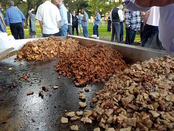 Product: Our meat being prepared for hungry guests at a wonderful wedding in Anderson Park. - Taqueria Los Gordos in Redding, CA Mexican Restaurants